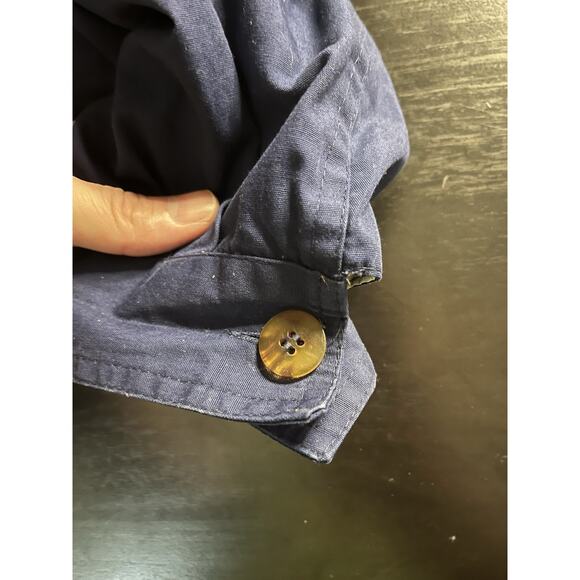 Vintage Eagles Ridge Jacket Men’s M Navy Blue Windbreaker Hooded - Picture 8 of 10